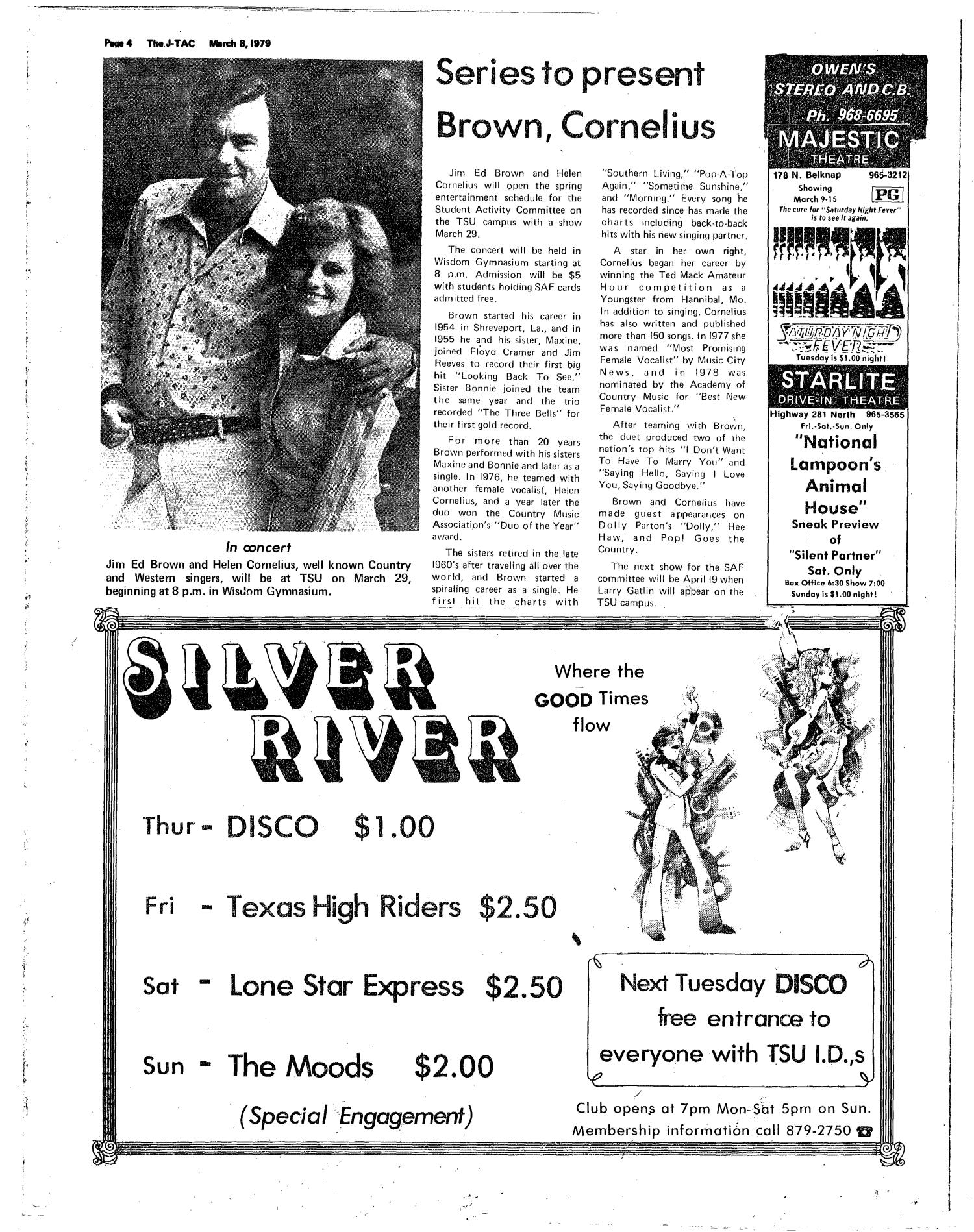 The J-TAC (Stephenville, Tex.), Vol. 60, No. 7, Ed. 1 Thursday, March 8, 1979
                                                
                                                    [Sequence #]: 4 of 12
                                                