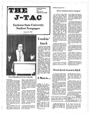 Primary view of object titled 'The J-TAC (Stephenville, Tex.), Ed. 1 Thursday, March 5, 1981'.