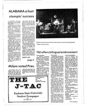 Primary view of object titled 'The J-TAC (Stephenville, Tex.), Ed. 1 Thursday, April 23, 1981'.