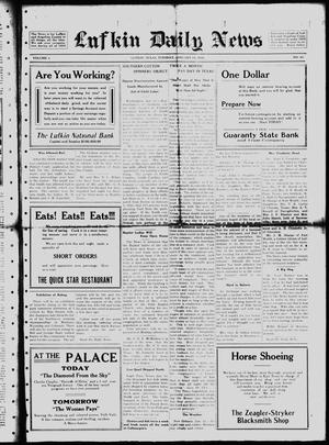 Primary view of object titled 'Lufkin Daily News (Lufkin, Tex.), Vol. 1, No. 60, Ed. 1 Tuesday, January 11, 1916'.