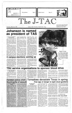 Primary view of object titled 'The J-TAC (Stephenville, Tex.), Ed. 1 Thursday, March 26, 1987'.