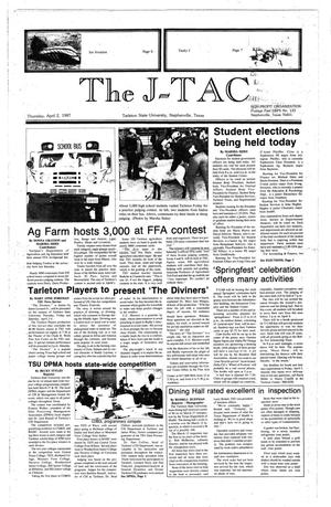 Primary view of object titled 'The J-TAC (Stephenville, Tex.), Ed. 1 Thursday, April 2, 1987'.