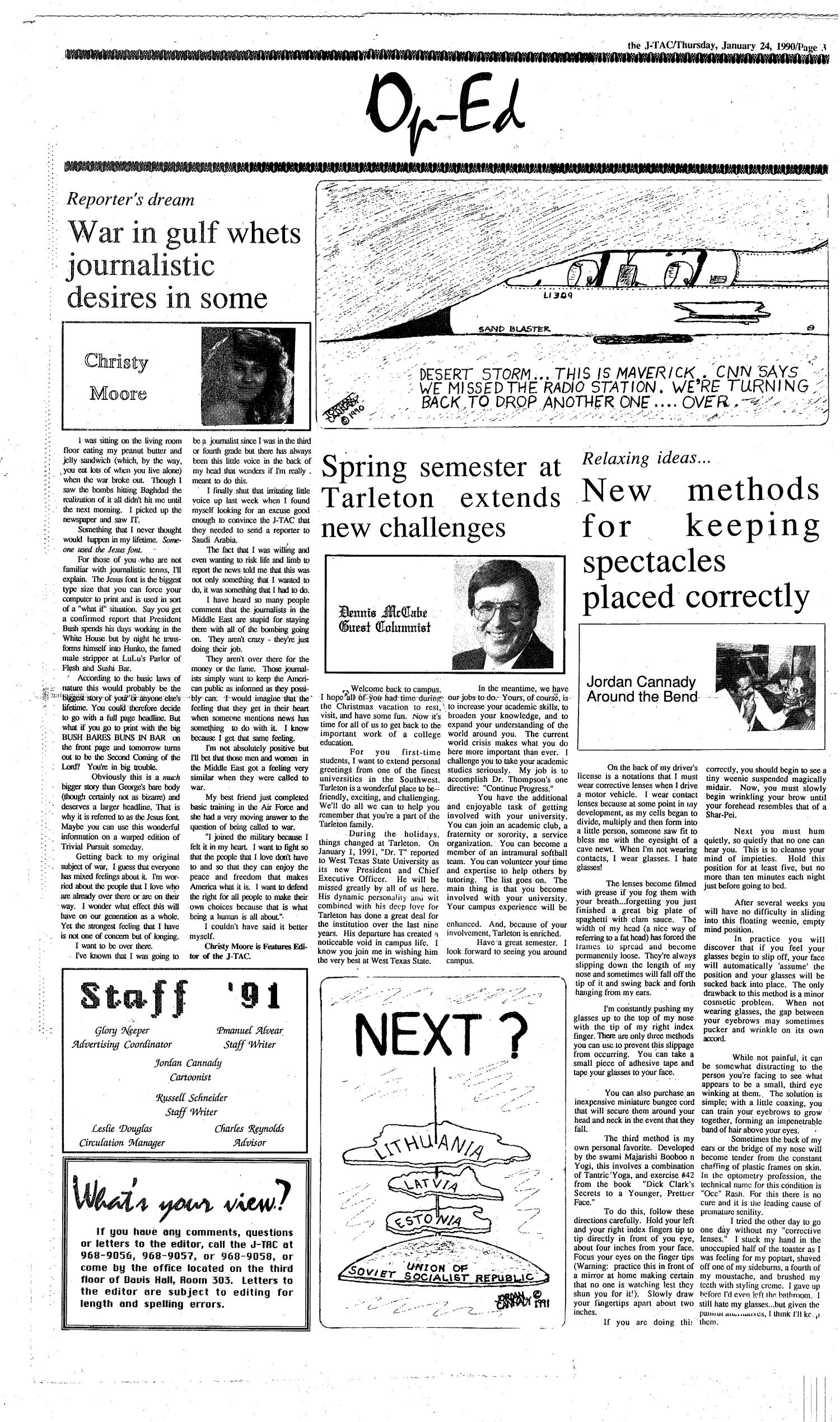 The J-TAC (Stephenville, Tex.), Ed. 1 Thursday, January 25, 1990
                                                
                                                    [Sequence #]: 3 of 6
                                                
