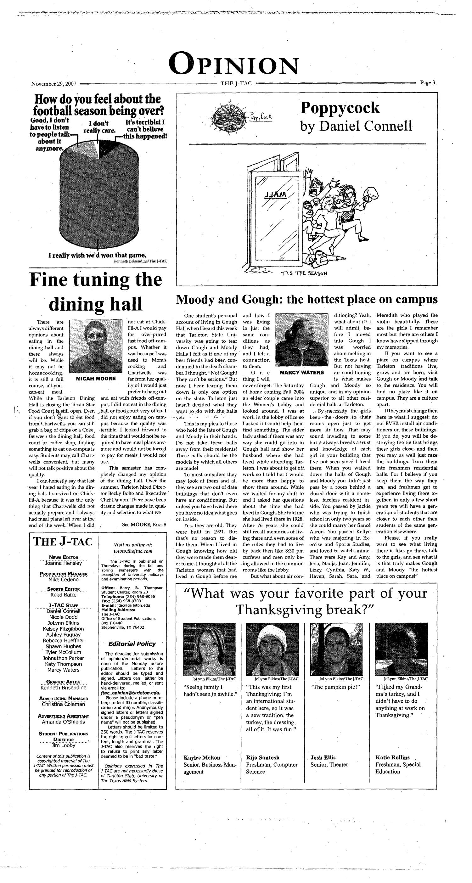 The J-TAC (Stephenville, Tex.), Vol. 178, No. 13, Ed. 1 Thursday, November 29, 2007
                                                
                                                    [Sequence #]: 3 of 10
                                                