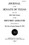 Primary view of Journal of the Senate of Texas being the Fifth Called Session of the Forty-First Legislature