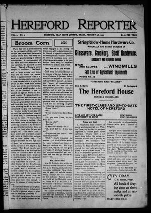 Primary view of object titled 'Hereford Reporter (Hereford, Tex.), Vol. 2, No. 2, Ed. 1 Friday, February 28, 1902'.
