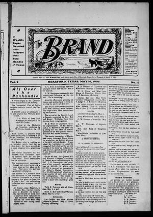 Primary view of object titled 'The Brand (Hereford, Tex.), Vol. 2, No. 13, Ed. 1 Friday, May 16, 1902'.