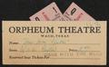 Text: ["Gone for the Wind" Ticket Stubs from the Orpheum Theatre]