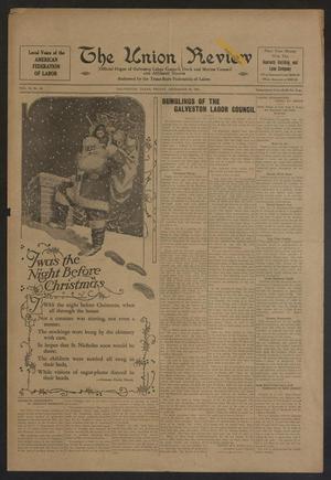 Primary view of object titled 'The Union Review (Galveston, Tex.), Vol. 13, No. 33, Ed. 1 Friday, December 25, 1931'.
