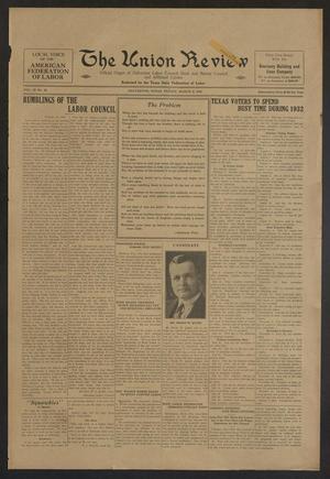 Primary view of object titled 'The Union Review (Galveston, Tex.), Vol. 12, No. 43, Ed. 1 Friday, March 4, 1932'.