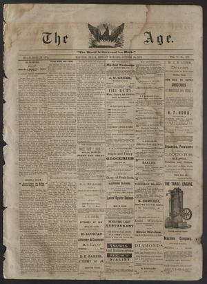 Primary view of object titled 'The Age. (Houston, Tex.), Vol. 5, No. 105, Ed. 1 Sunday, October 24, 1875'.