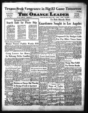 Primary view of object titled 'The Orange Leader (Orange, Tex.), Vol. 62, No. 190, Ed. 1 Friday, August 13, 1965'.