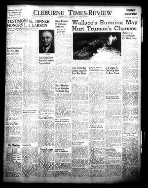 Primary view of object titled 'Cleburne Times-Review (Cleburne, Tex.), Vol. 43, No. 40, Ed. 1 Tuesday, December 30, 1947'.