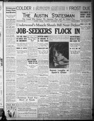 Primary view of object titled 'The Austin Statesman (Austin, Tex.), Vol. 54, No. 180, Ed. 1 Tuesday, December 16, 1924'.