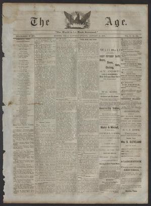 Primary view of object titled 'The Age. (Houston, Tex.), Vol. 5, No. 174, Ed. 1 Saturday, January 15, 1876'.
