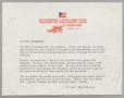 Letter: [Letter from Galveston Artillery Club to the members, 1959]