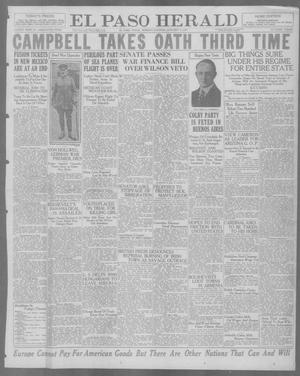 Primary view of object titled 'El Paso Herald (El Paso, Tex.), Ed. 1, Monday, January 3, 1921'.