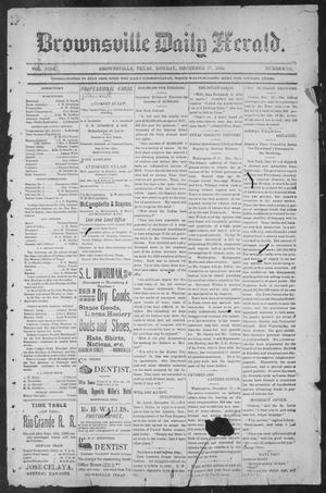 Primary view of object titled 'Brownsville Daily Herald (Brownsville, Tex.), Vol. NINE, No. 143, Ed. 1, Monday, December 17, 1900'.