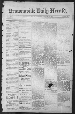 Primary view of object titled 'Brownsville Daily Herald (Brownsville, Tex.), Vol. NINE, No. 161, Ed. 1, Wednesday, January 9, 1901'.