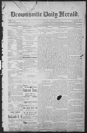 Primary view of object titled 'Brownsville Daily Herald (Brownsville, Tex.), Vol. NINE, No. 163, Ed. 1, Friday, January 11, 1901'.