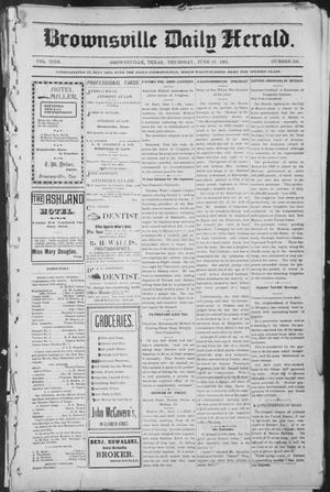 Primary view of object titled 'Brownsville Daily Herald (Brownsville, Tex.), Vol. NINE, No. 249, Ed. 1, Thursday, June 13, 1901'.