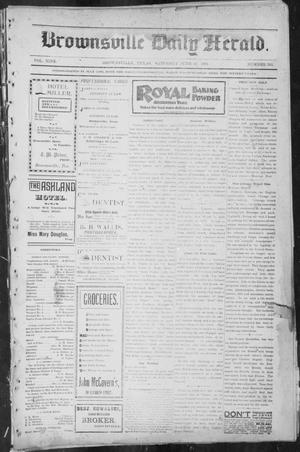 Primary view of object titled 'Brownsville Daily Herald (Brownsville, Tex.), Vol. NINE, No. 263, Ed. 1, Saturday, June 29, 1901'.