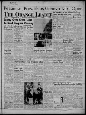 Primary view of object titled 'The Orange Leader (Orange, Tex.), Vol. 52, No. 257, Ed. 1 Thursday, October 27, 1955'.