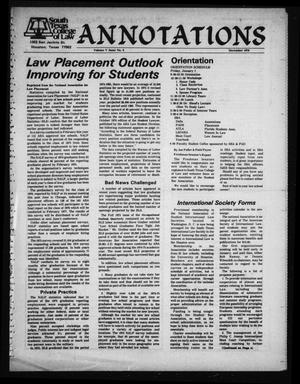 Primary view of object titled 'South Texas College of Law, Annotations (Houston, Tex.), Vol. 5, No. 6, December, 1976'.