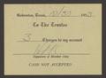 Text: [Authorization for Club Charges, October 30, 1953]