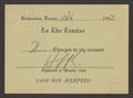 Text: [Authorization for Club Charges, October 6, 1953]
