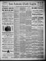 Newspaper: San Antonio Daily Light (San Antonio, Tex.), Vol. 6, No. 209, Ed. 1, …