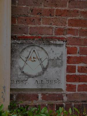 Primary view of object titled '[Mason Symbol on Cornerstone]'.