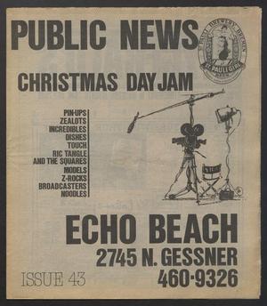 Primary view of object titled 'Public News (Houston, Tex.), No. 43, Ed. 1 Tuesday, December 21, 1982'.