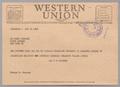 Letter: [Telegram from Henrietta Kempner to De Pinna Company, January 15, 194…
