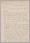 Letter: [Handwritten Letter from Sara K. Weston to Robert Lee Kempner, May 15…