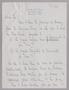 Letter: [Handwritten Letter from Mrs. David F. Weston to Robert Lee Kempner, …