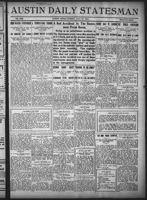 Primary view of object titled 'Austin Daily Statesman (Austin, Tex.), Vol. 31, Ed. 1 Sunday, July 27, 1902'.