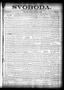 Primary view of Svoboda. (La Grange, Tex.), Vol. 6, No. 17, Ed. 1 Thursday, May 7, 1891