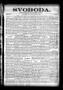 Newspaper: Svoboda. (La Grange, Tex.), Vol. 9, No. 20, Ed. 1 Thursday, May 31, 1…