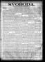 Newspaper: Svoboda. (La Grange, Tex.), Vol. 11, No. 29, Ed. 1 Thursday, July 30,…