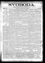 Newspaper: Svoboda. (La Grange, Tex.), Vol. 11, No. 37, Ed. 1 Thursday, Septembe…