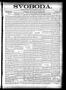 Newspaper: Svoboda. (La Grange, Tex.), Vol. 12, No. 46, Ed. 1 Thursday, November…