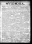 Newspaper: Svoboda. (La Grange, Tex.), Vol. 13, No. 8, Ed. 1 Thursday, March 3, …