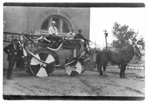 Primary view of object titled 'Fire Wagons Dressed For Parade'.