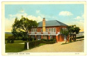Primary view of object titled 'Country Club, Taylor, Texas'.