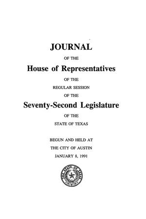 Primary view of object titled 'Journal of the House of Representatives of the Regular Session of the Seventy-Second Legislature of the State of Texas, Volume 4'.