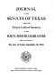 Thumbnail image of item number 1 in: 'Journal of the Senate of Texas being the Third Called Session of the Forty-Fourth Legislature'.