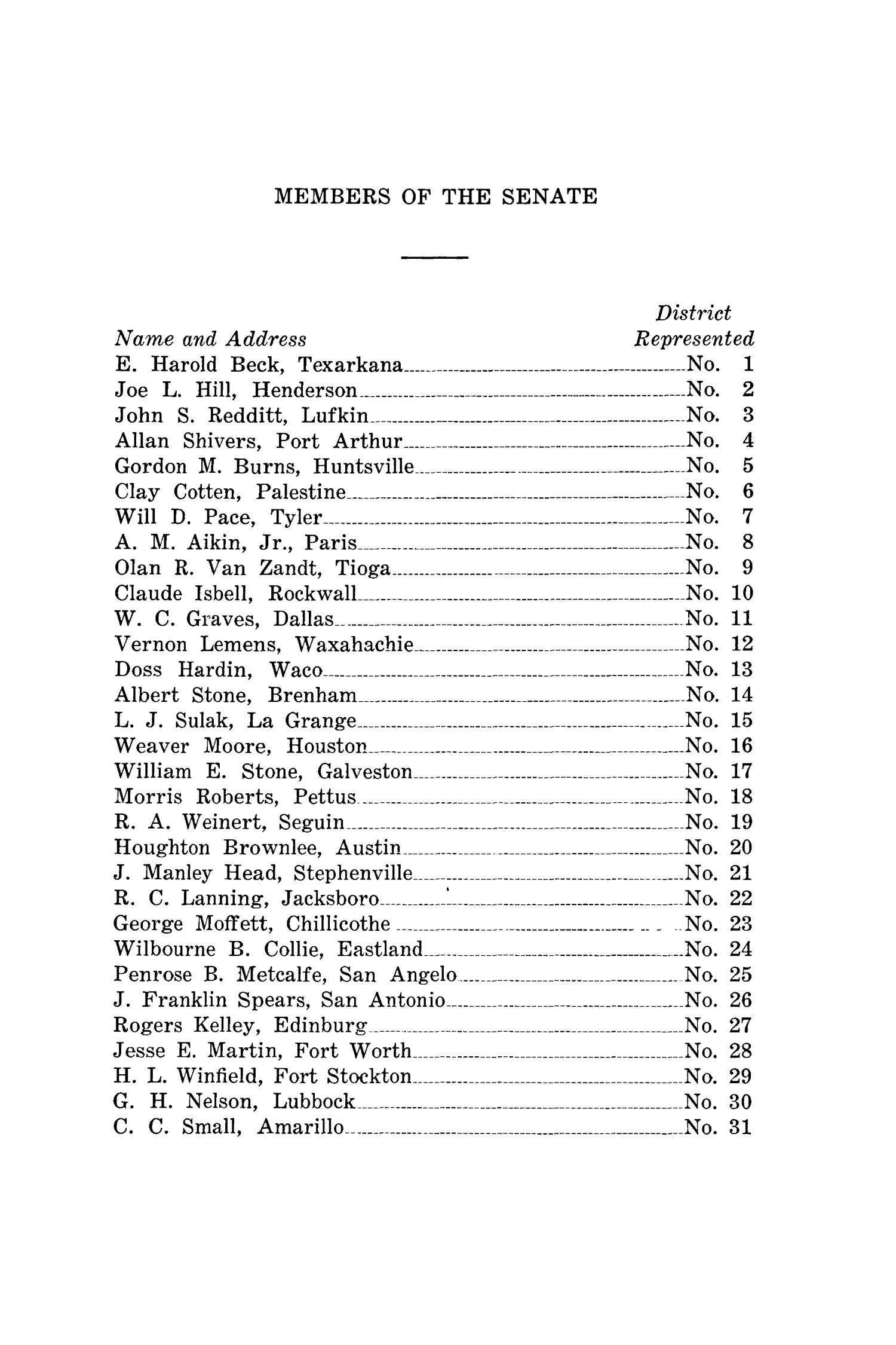 Journal of the Senate of the State of Texas, Regular Session of the Forty-Sixth Legislature
                                                
                                                    None
                                                