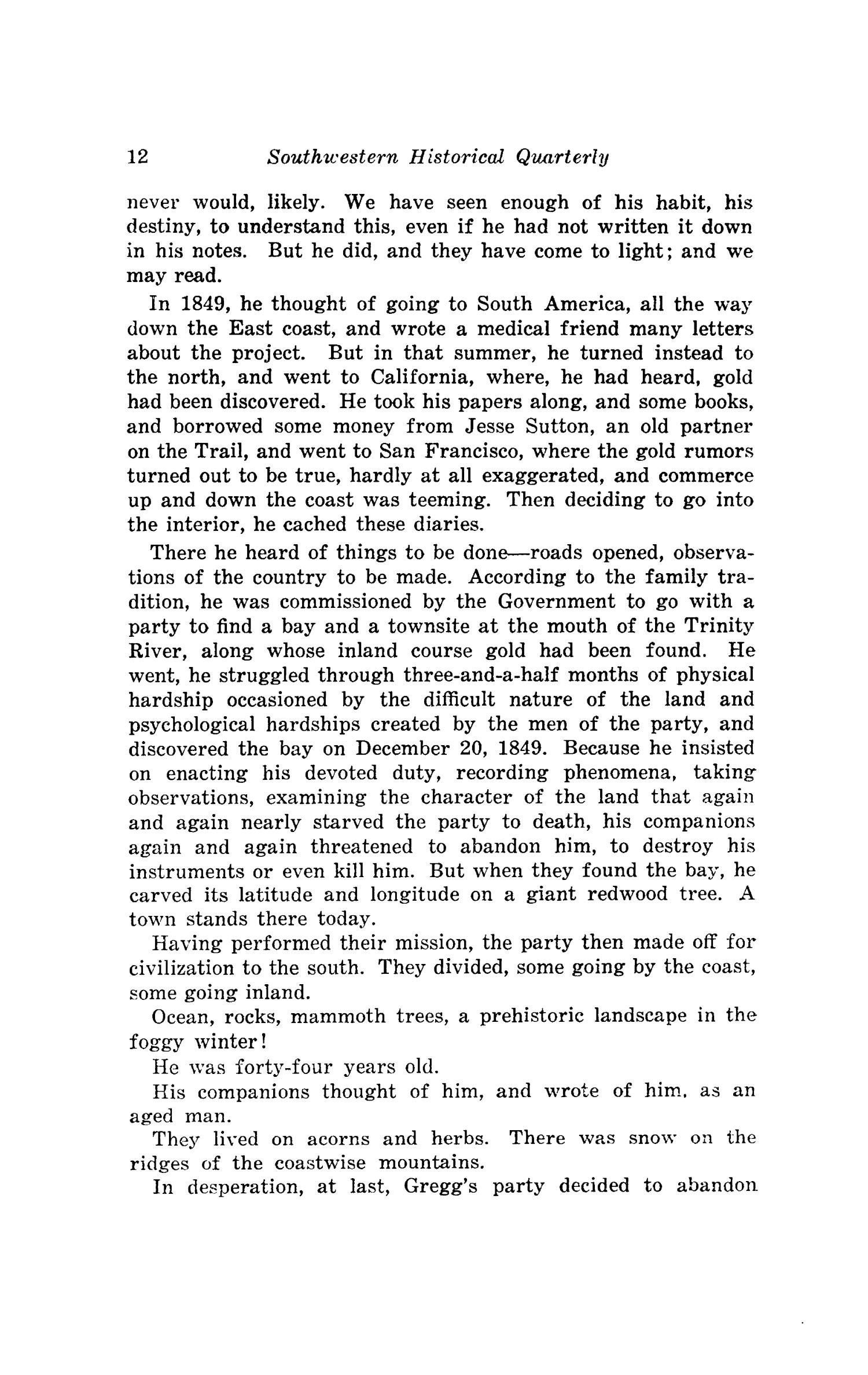 The Southwestern Historical Quarterly, Volume 44, July 1940 - April, 1941
                                                
                                                    12
                                                
