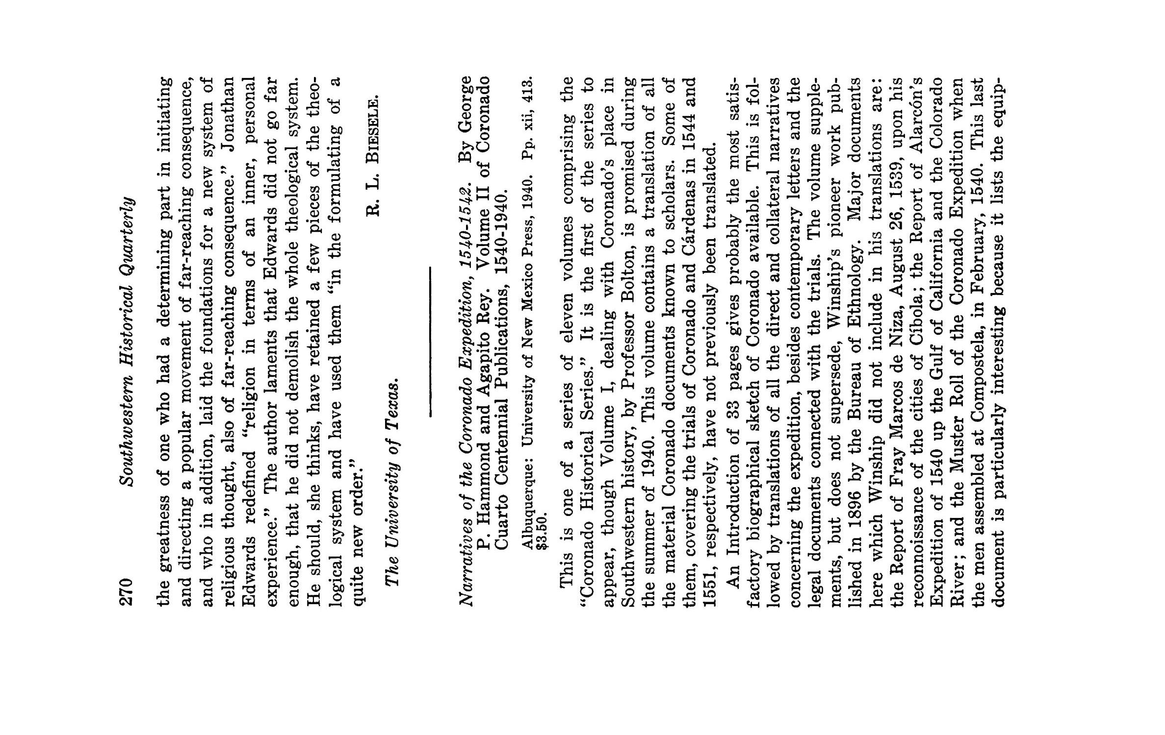 The Southwestern Historical Quarterly, Volume 44, July 1940 - April, 1941
                                                
                                                    270
                                                